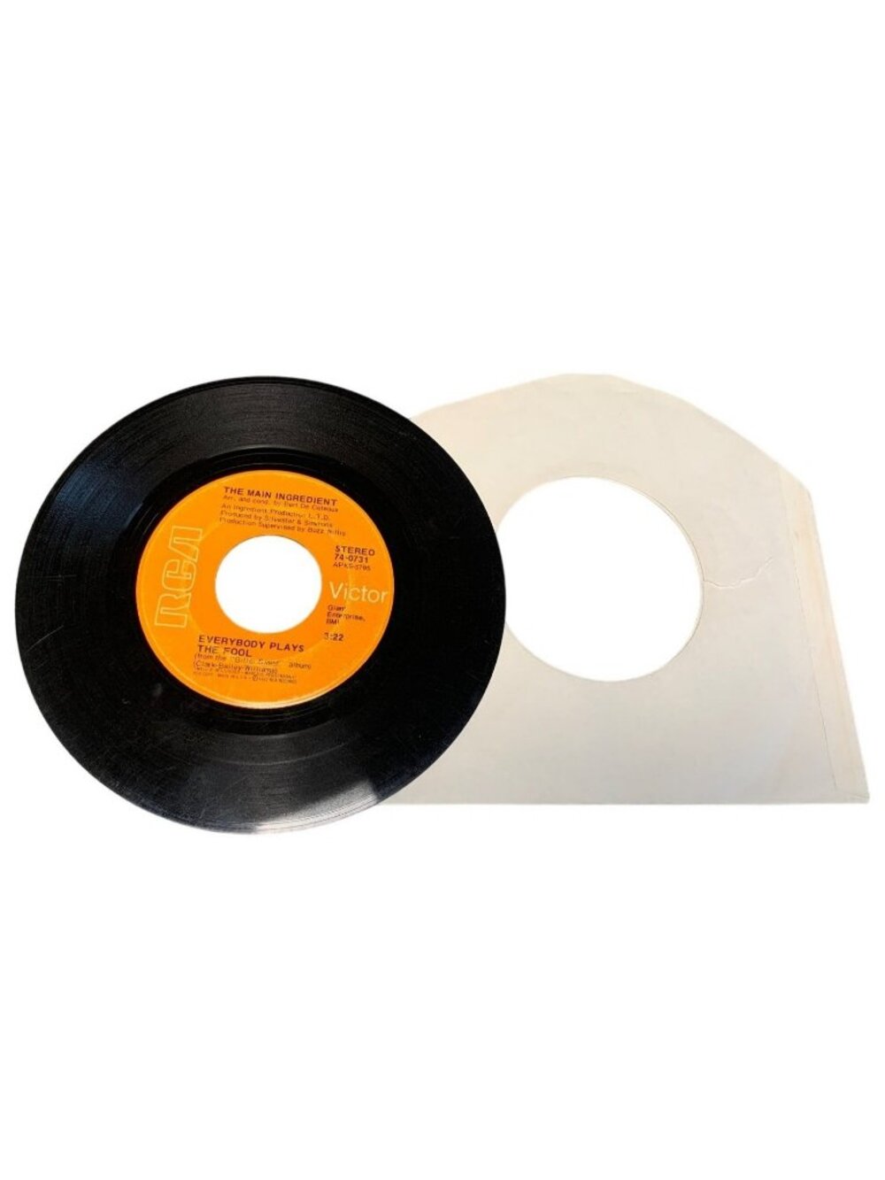 The Main Ingredient 7" Vinyl Record Single - Everyone Plays the Fool / Who Can I